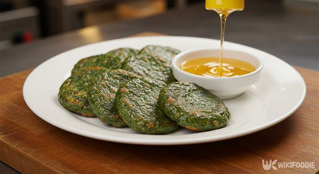 쑥떡(쑥인절미) 이해를 돕기 위한 자료사진. / 위키푸디