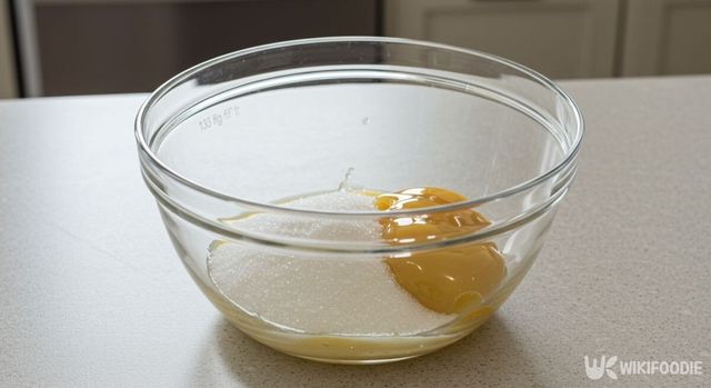 홍콩식 에그타르트 커스터드를 만드는 모습. / 위키푸디