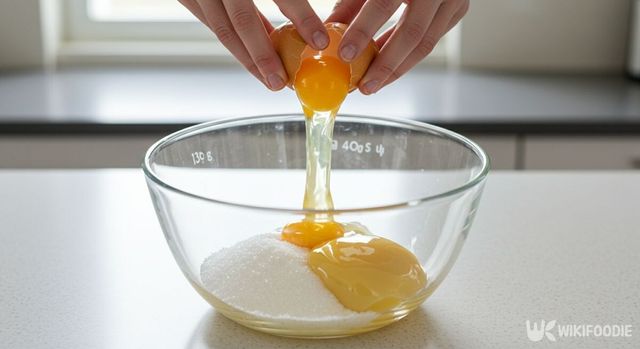 홍콩식 에그타르트 커스터드를 만드는 모습. / 위키푸디