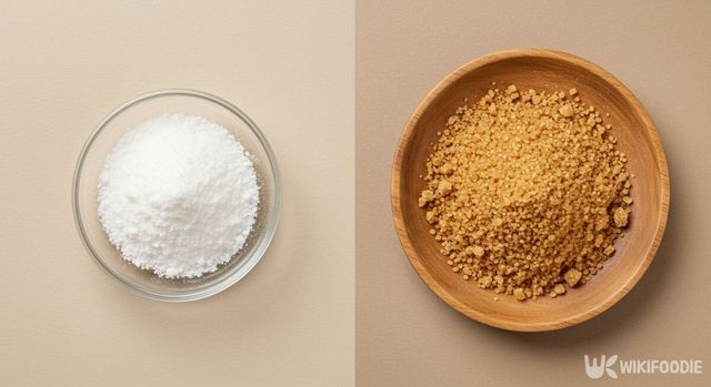 (왼쪽) 사카린, (오른쪽) 설탕. / 위키푸디