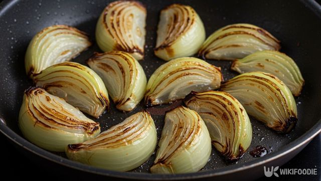 양파를 굽는 모습. / 위키푸디