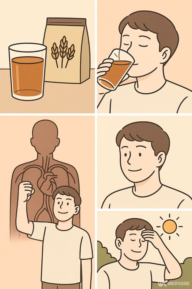 보리차 네컷만화. / 위키푸디