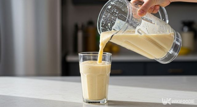 꿀 바나나두유 스무디. / 위키푸디