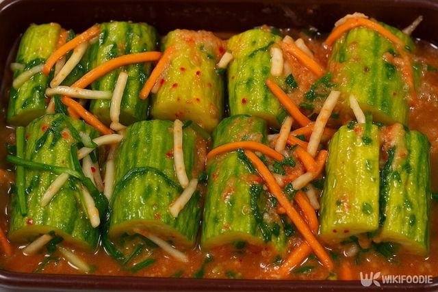 완성된 오이소박이 물김치 자료사진. / 위키푸디