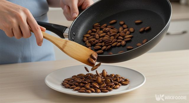 볶은 수박씨를 접시에 담고 있는 모습. / 위키푸디