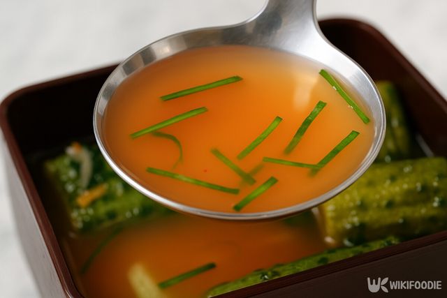 오이소박이 물김치 국물 자료사진. / 위키푸디