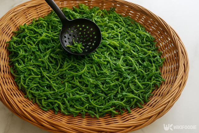 돌나물조림장아찌 만드는 법 자료사진. / 위키푸디