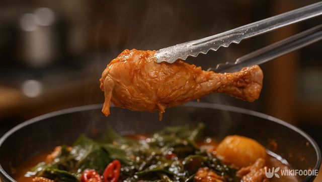 시레기 찜닭 이해를 돕기 위해 AI로 제작된 참고 사진. / 위키푸디