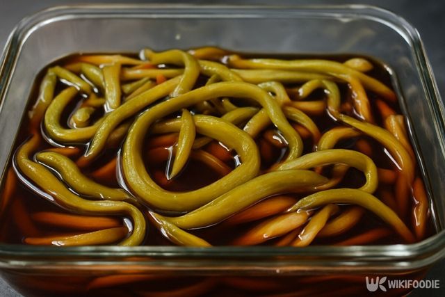 궁채 장아찌. 해당 이미지는 기사 이해를 돕기 위해 AI로 재연하였습니다. / 위키푸디