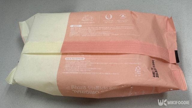 물티슈를 뒤집어 놓은 모습. / 위키푸디