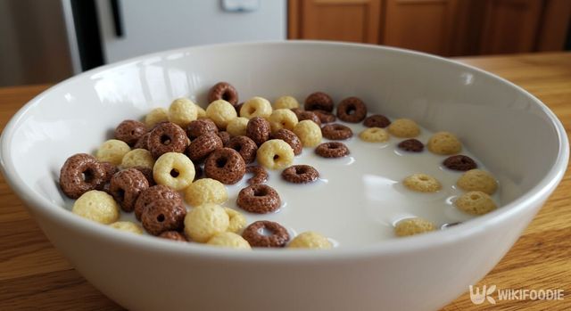 그릇에 시리얼이 담겨 있다. / 위키푸디