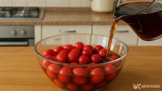 방울토마토 매실장 이해를 돕기 위해 AI로 재현한 이미지 / 위키푸디