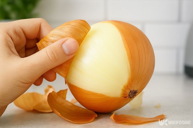 양파 손질 자료사진. 해당 이미지는 기사 이해를 돕기 위해 AI로 재연하였습니다. / 위키푸디