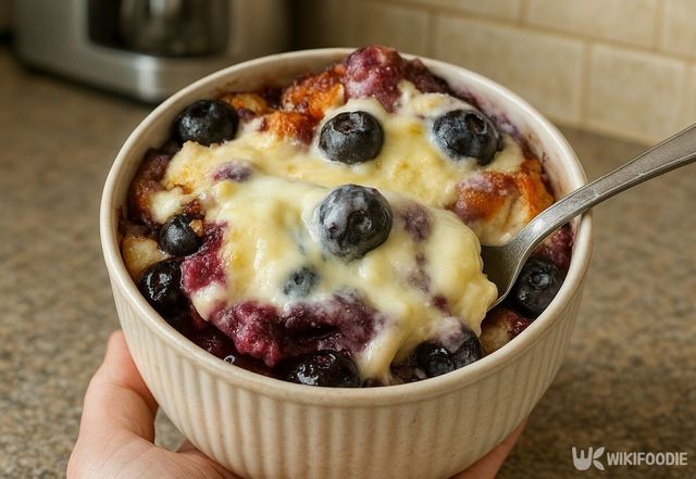 완성된 블루베리 피자. / 위키푸디