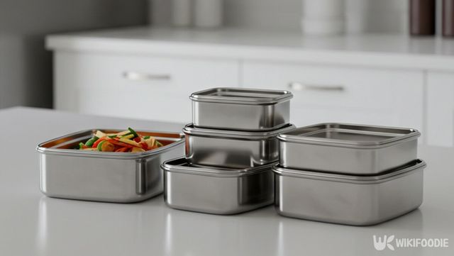 스테인리스 반찬통 자료사진. 기사 이해를 돕기 위해 AI로 제작하였습니다. / 위키푸디