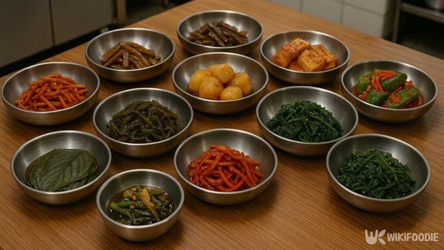 식당 반찬 자료사진. 기사 이해를 돕기 위해 AI로 제작되었습니다. / 위키푸디