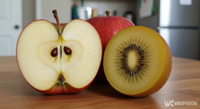사과와 키위 자료 사진. / 위키푸디