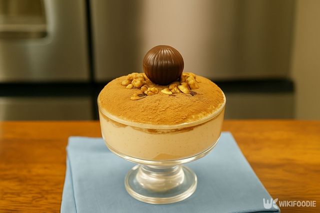 완성된 밤티라미수. / 위키푸디