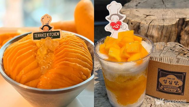 성심당 망고 빙수와 망고 컵 빙수 / 성심당 테라스키친 인스타그램