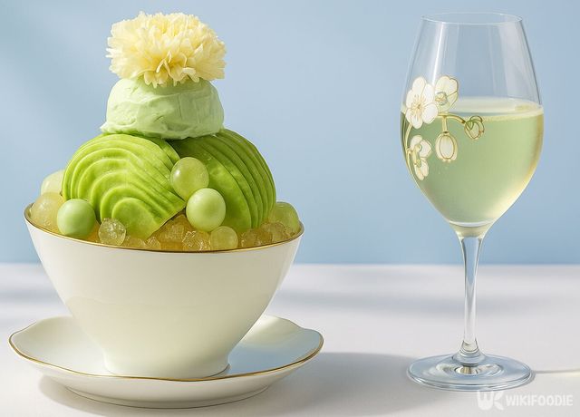 샴페인이 든 호텔 빙수. 기사 이해를 돕기 위해 AI로 만든 이미지입니다. / 위키푸디