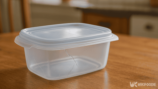 균열이 간 유리 용기 사진. / 위키푸디