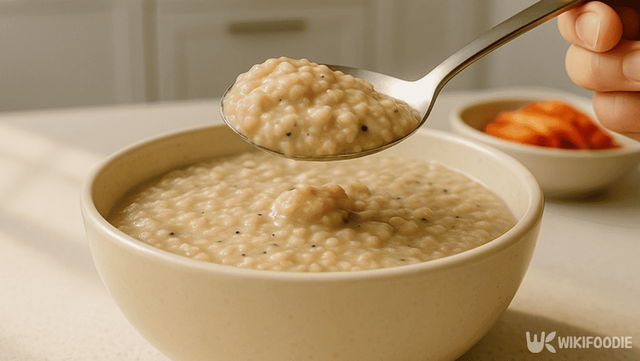 오트밀 죽으로 만든 아침 식사. /위키푸디