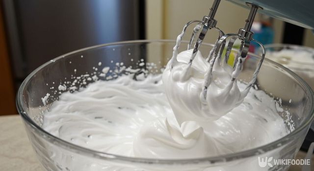 머랭을 만드는 모습. / 위키푸디