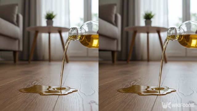 방 바닥에 식초를 붓고 있는 사진 / 위키푸디