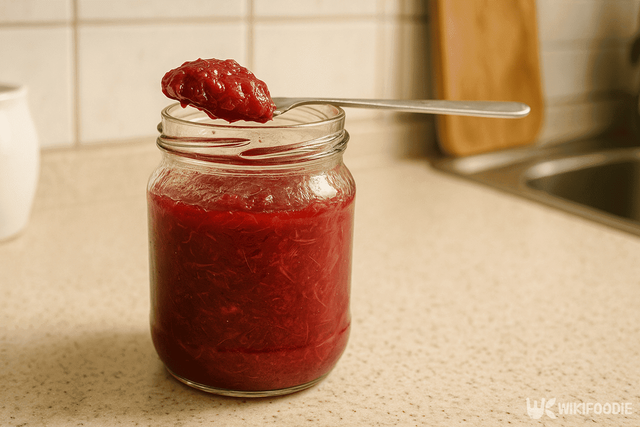 루바브 잼. / 위키푸디