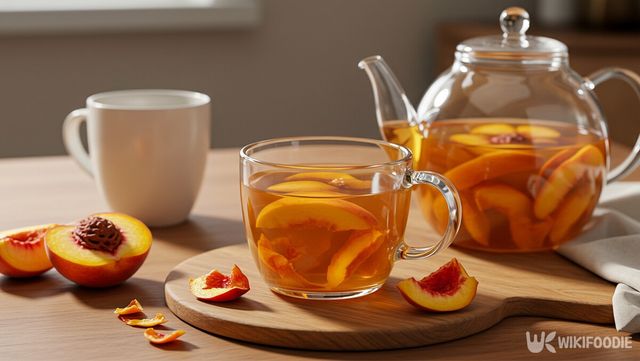 복숭아씨를 차로 우린 자료사진. / 위키푸디