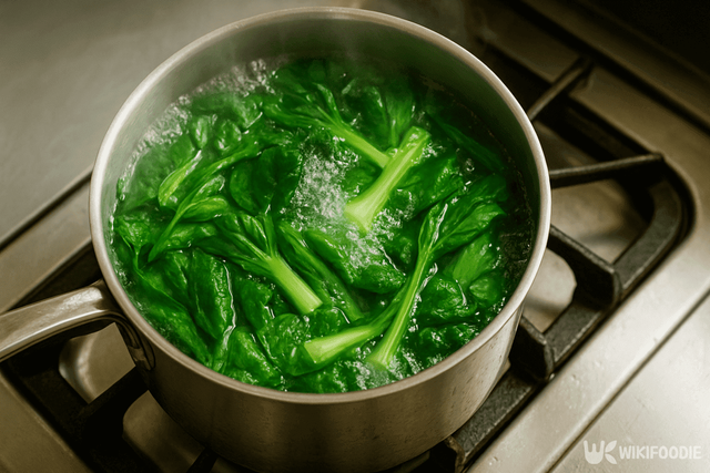 채소를 익히는 사진. / 위키푸디