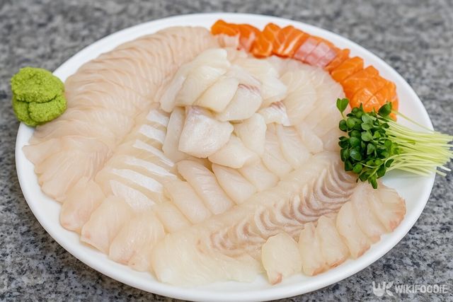 쥐노래미 회 자료사진. 해당 이미지는 기사 이해를 돕기 위해 AI로 재연하였습니다. / 위키푸디