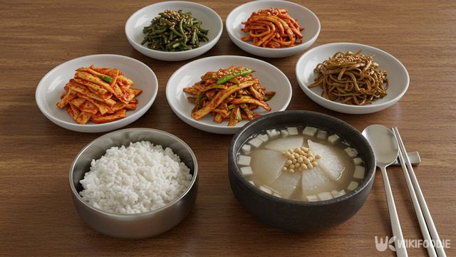 무껍질로 요리한 밥상 자료사진. / 위키푸디