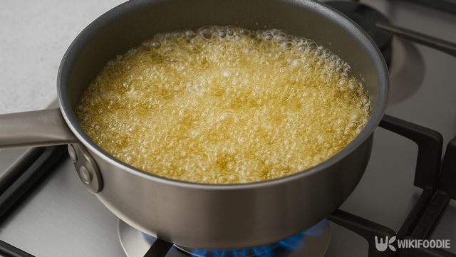 기름을 끓이는 자료 사진. / 위키푸디