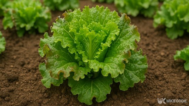 상추 밭에 있는 상추 사진. / 위키푸디