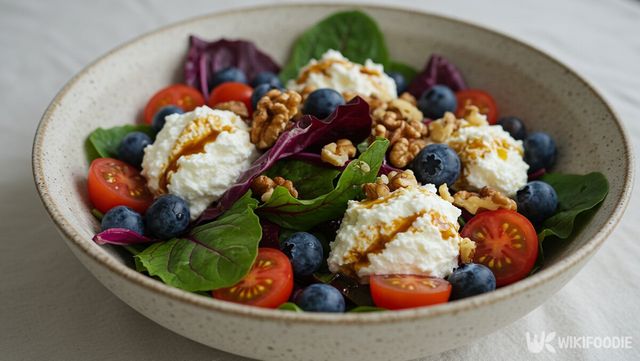 적겨자잎 샐러드 자료 사진. / 위키푸디