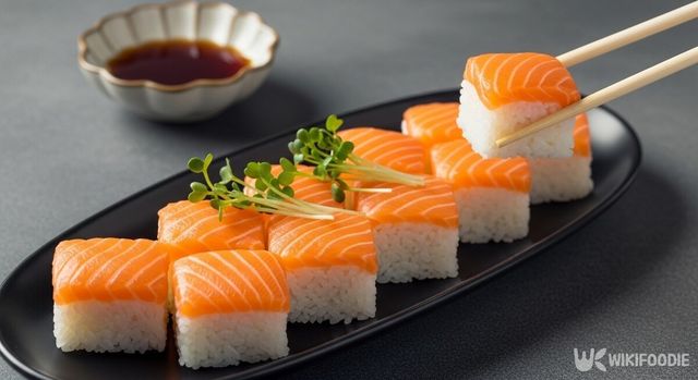 연어 초밥 사진. / 위키푸디