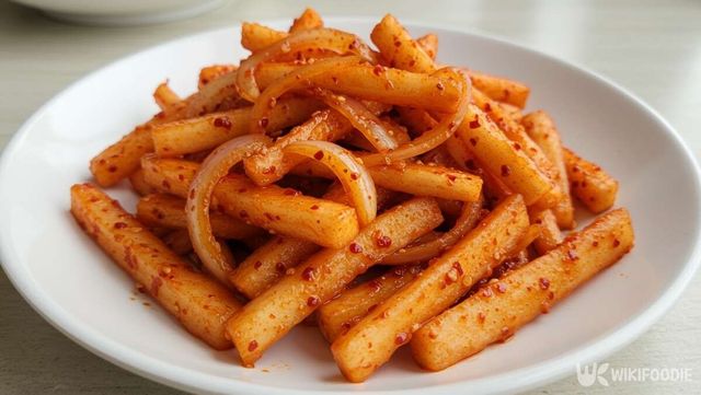 완성된 수박 껍질 무침 사진 / 위키푸디