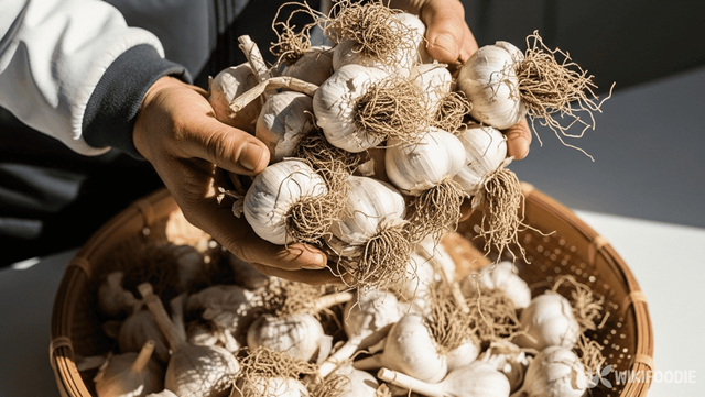 햇마늘 사진. / 위키푸디