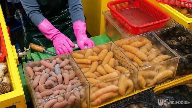 시장에서 파는 개불 자료 사진. / 위키푸디