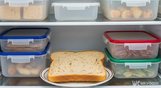 냉장고 속에 식빵을 넣은 모습. / 위키푸디