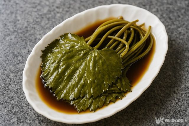 곰취장아찌 자료사진. 해당 이미지는 기사 이해를 돕기 위해 AI로 재연하였습니다. / 위키푸디