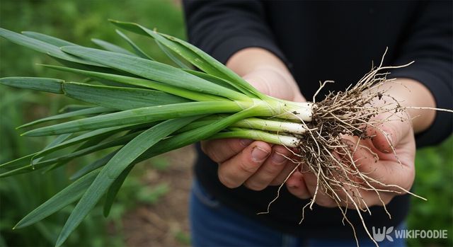 삼채의 생김새를 보여주는 참고 이미지입니다. 실제 사진을 바탕으로 AI가 재현한 장면입니다. / 위키푸디
