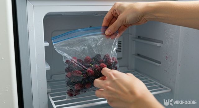 오디를 냉동 보관하는 모습. / 위키푸디