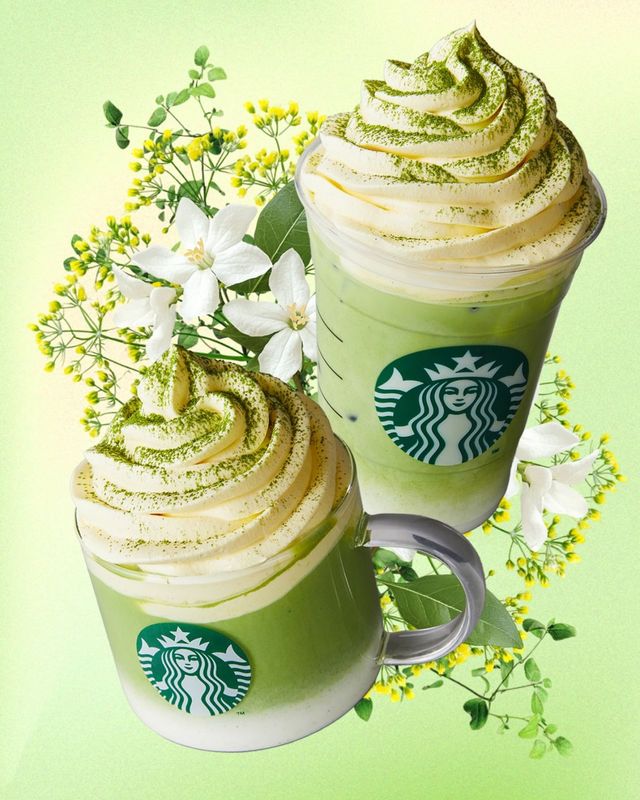 스타벅스 ‘슈크림 말차 라떼’ 포스터. / 스타벅스 인스타그램