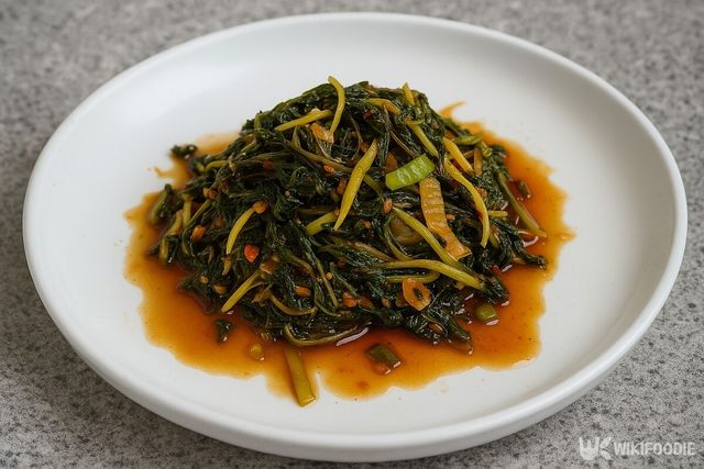 개소시랑개비 나물무침 자료사진. 해당 이미지는 기사 이해를 돕기 위해 AI로 재연하였습니다. / 위키푸디