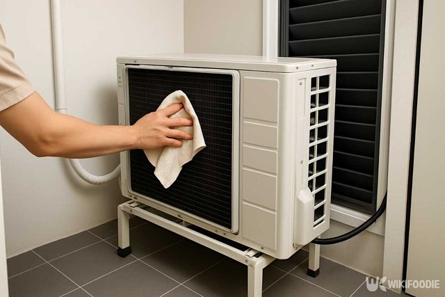 에어컨 실외기 청소 자료사진. 기사 이해를 돕기 위해 AI로 생성되었습니다. / 위키푸디