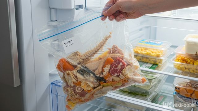 음식물 쓰레기 냉동 보관 자료 사진. / 위키푸디