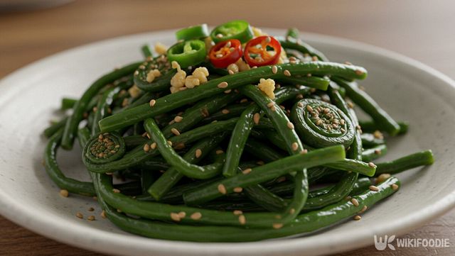 쇠고비 나물 자료 사진. / 위키푸디