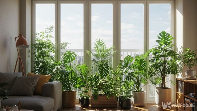 베란다에 식물은 둔 자료 사진. / 위키푸디
